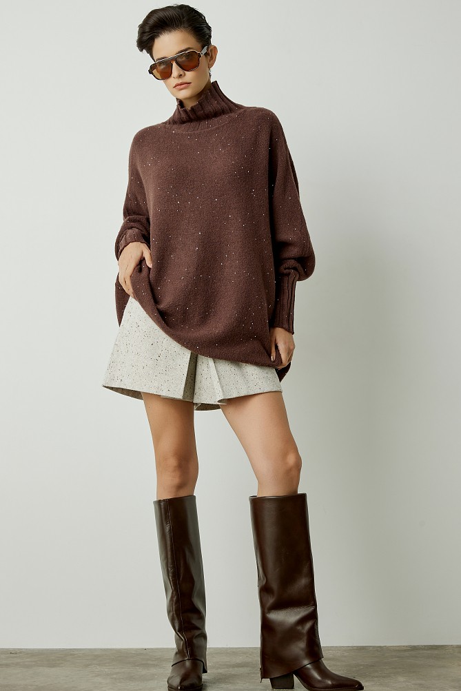 Oversized ζιβάγκο με παγιέτες