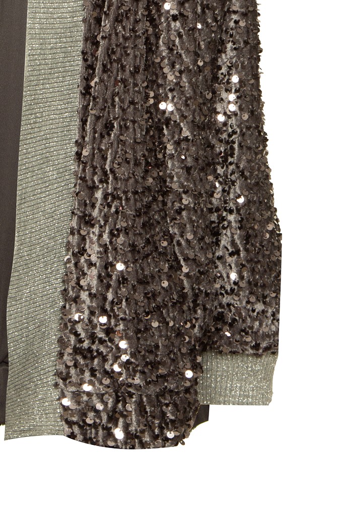 Velvet sequined cardigan
