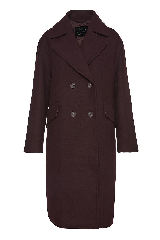 Longline coat with pockets