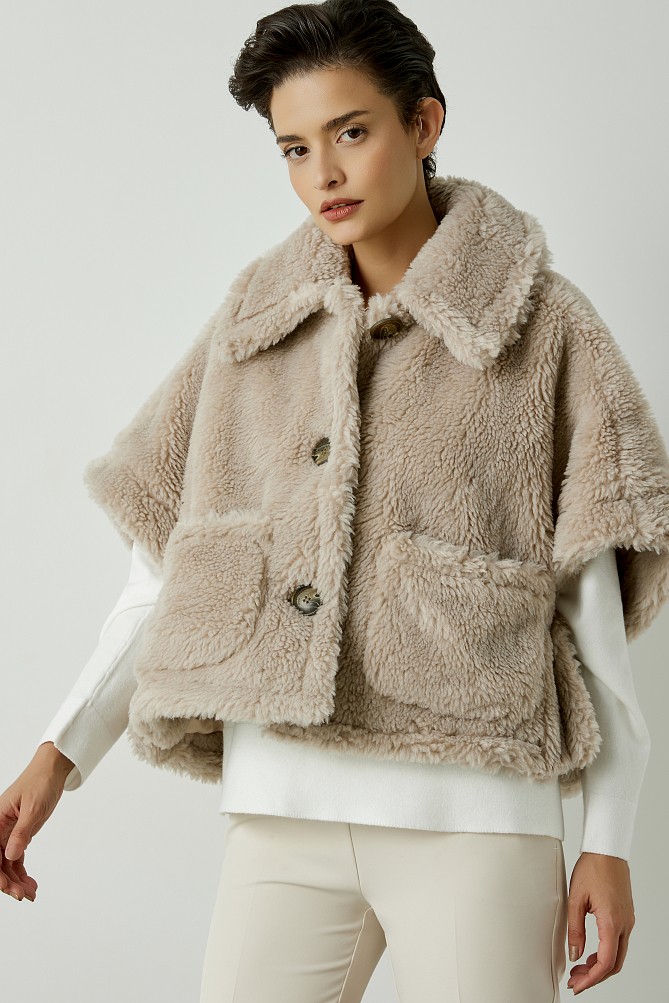 Κοντομάνικο teddy τζάκετ