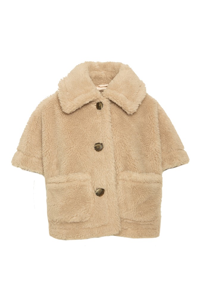 Κοντομάνικο teddy τζάκετ