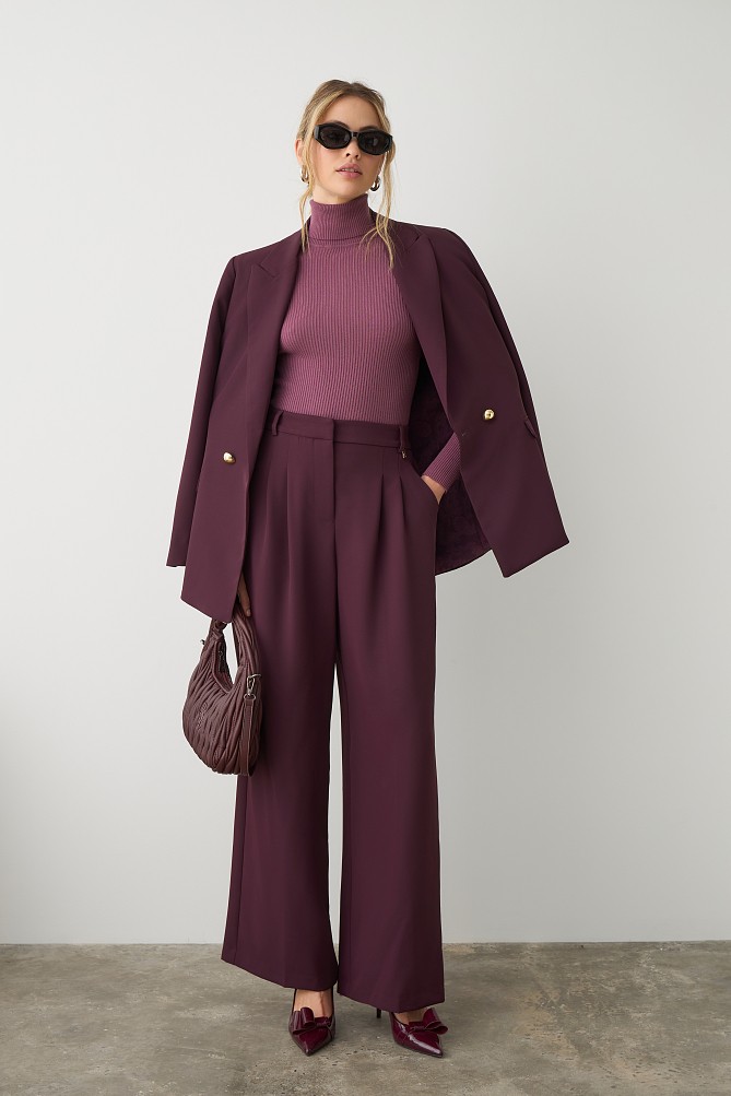 Basic rib turtleneck