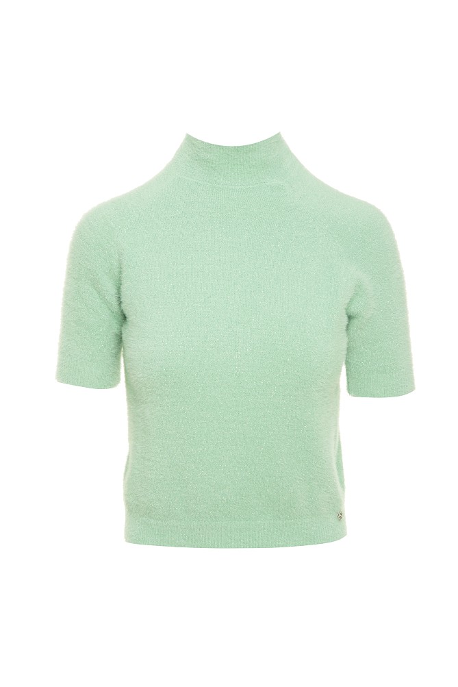 Shortsleeves sweater with turtleneck