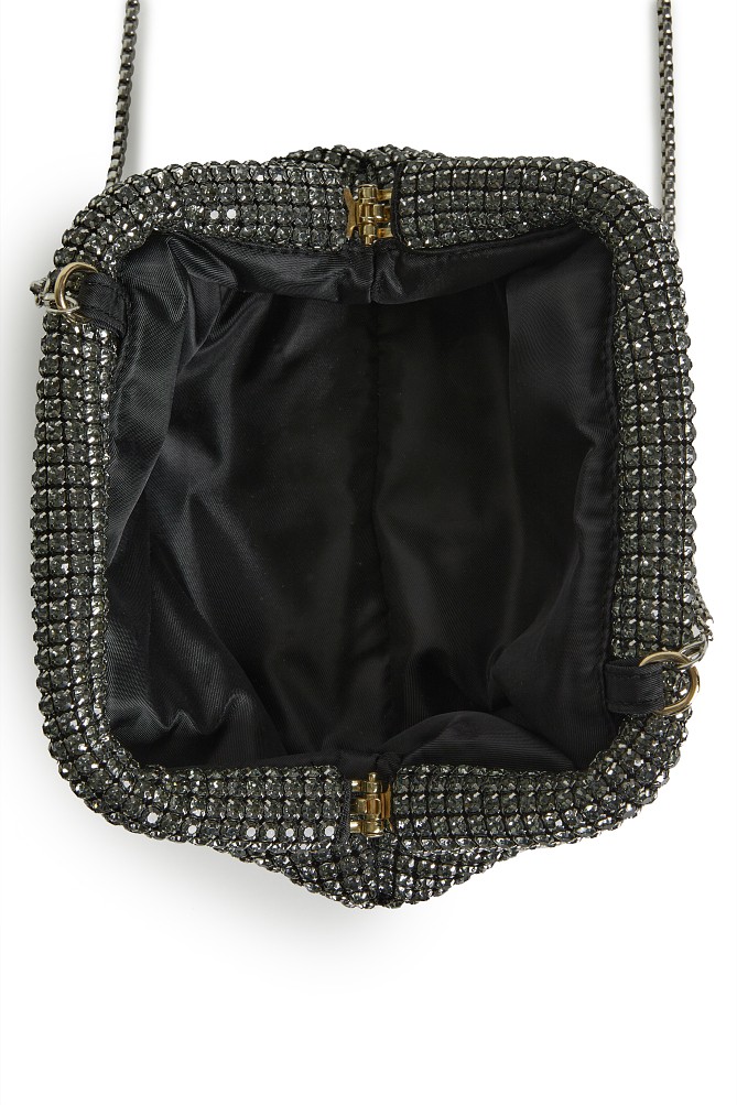 Τσάντα με στρας και αλυσίδα