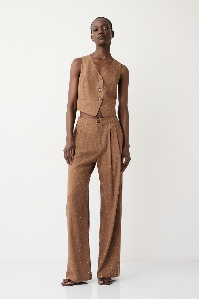 Trousers all over rhinestones