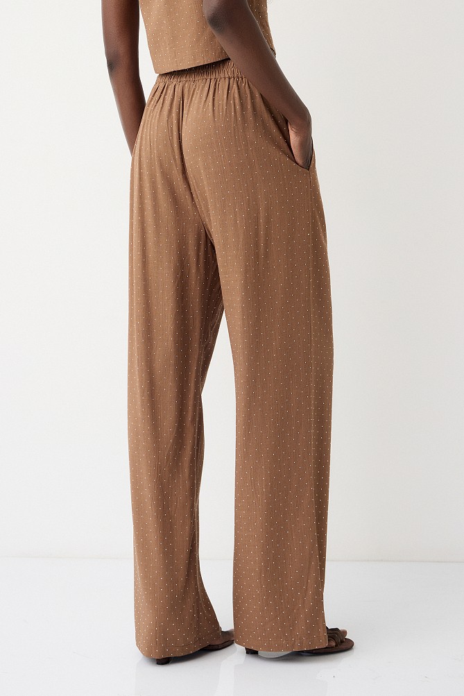 Trousers all over rhinestones