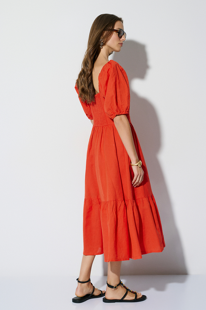 Midi balloon dress
