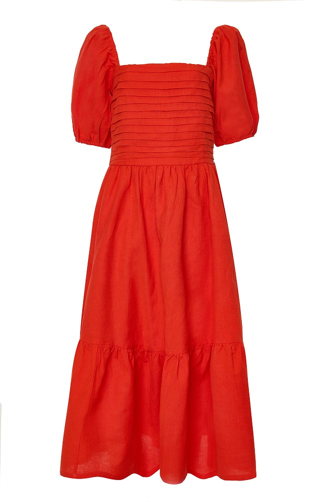 Midi balloon dress