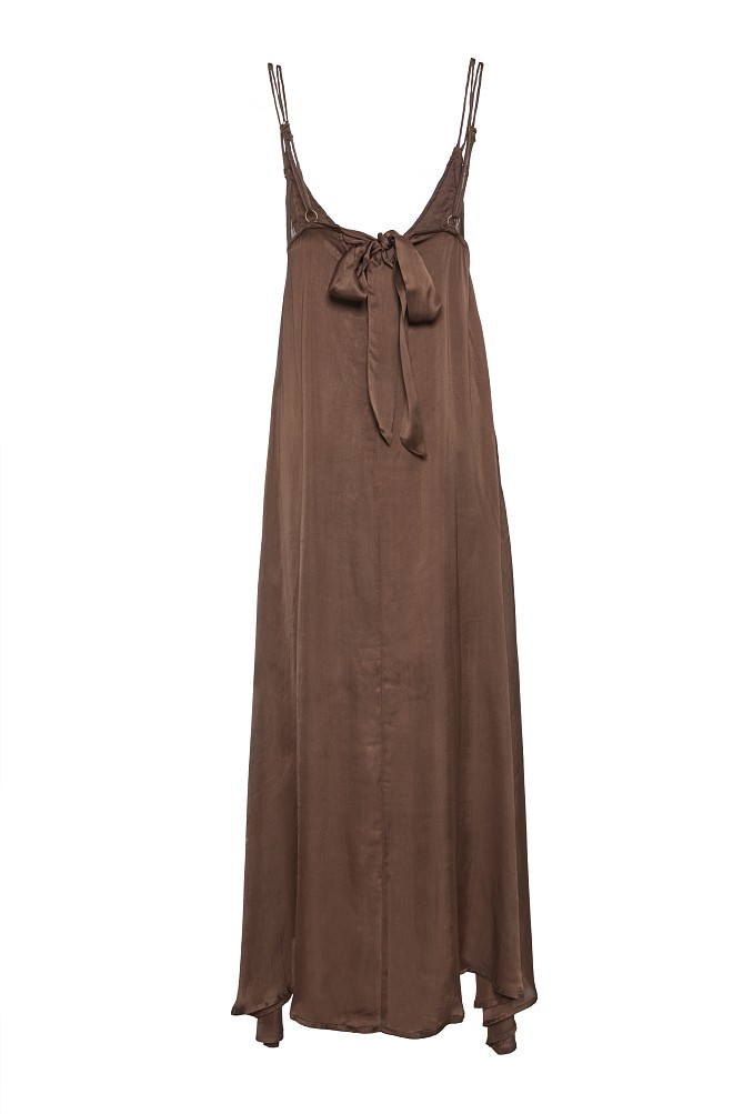 Rochie lungă cu broderie