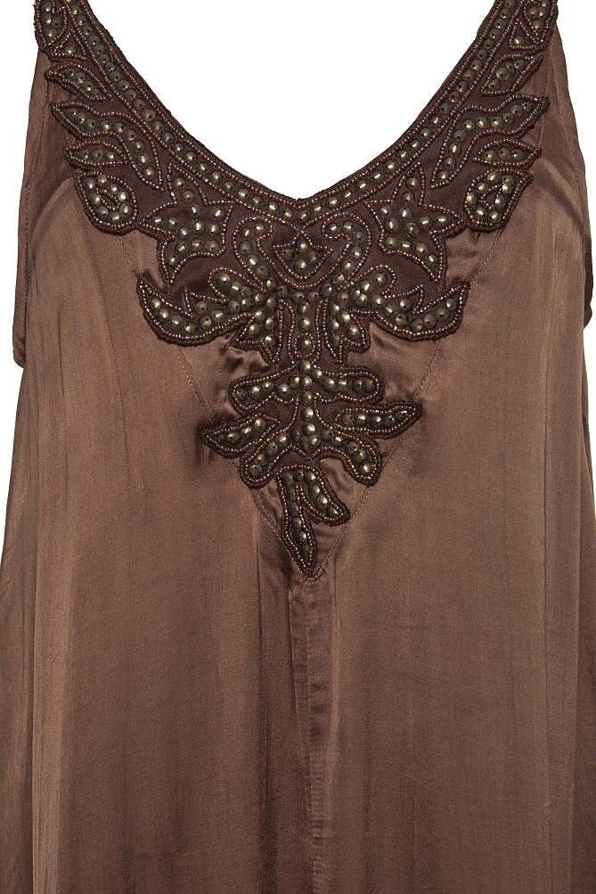 Rochie lungă cu broderie