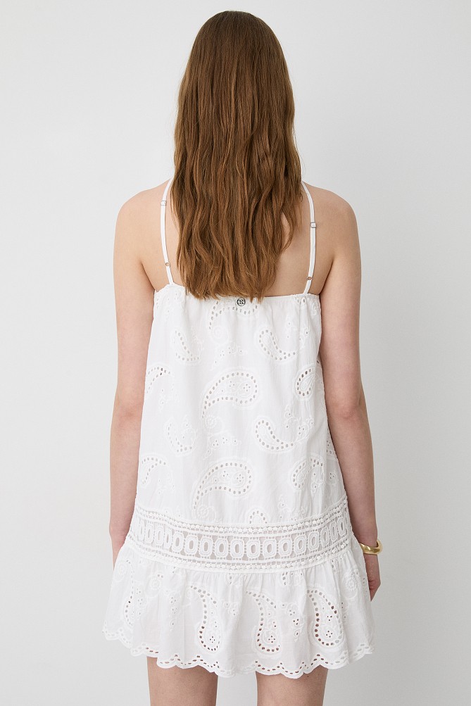 Μίνι broderie φόρεμα