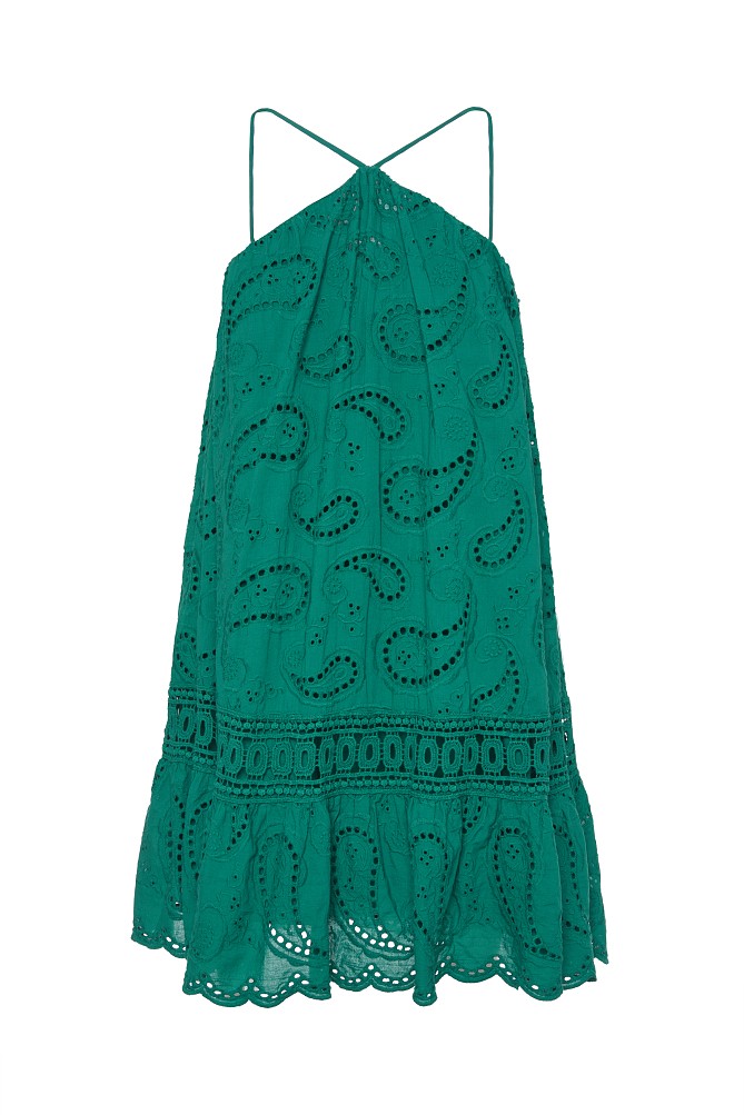 Mini broderie dress