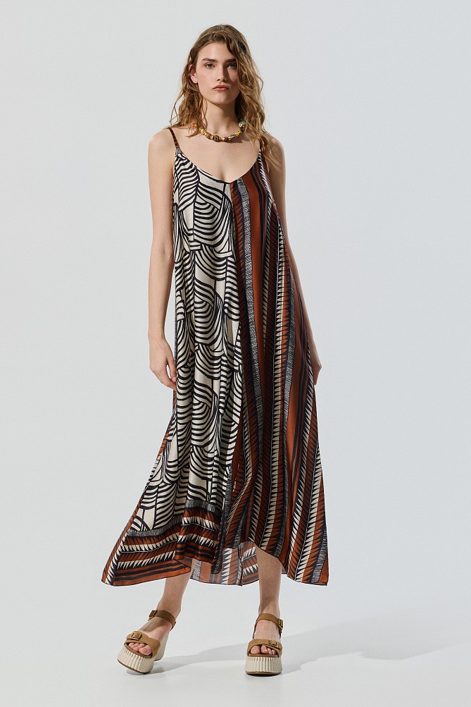 Rochie lungă cu print