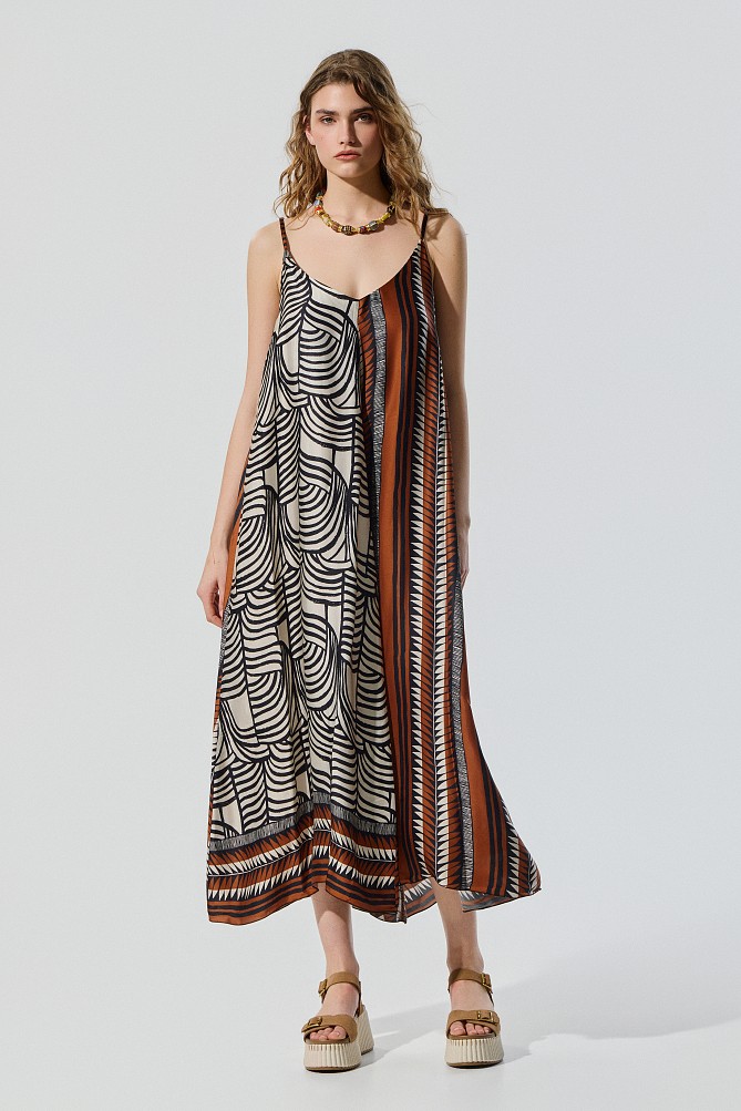 Rochie lungă cu print