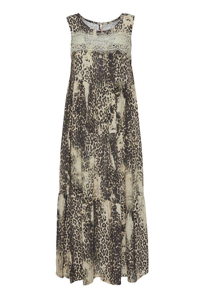Maxi animal print dress