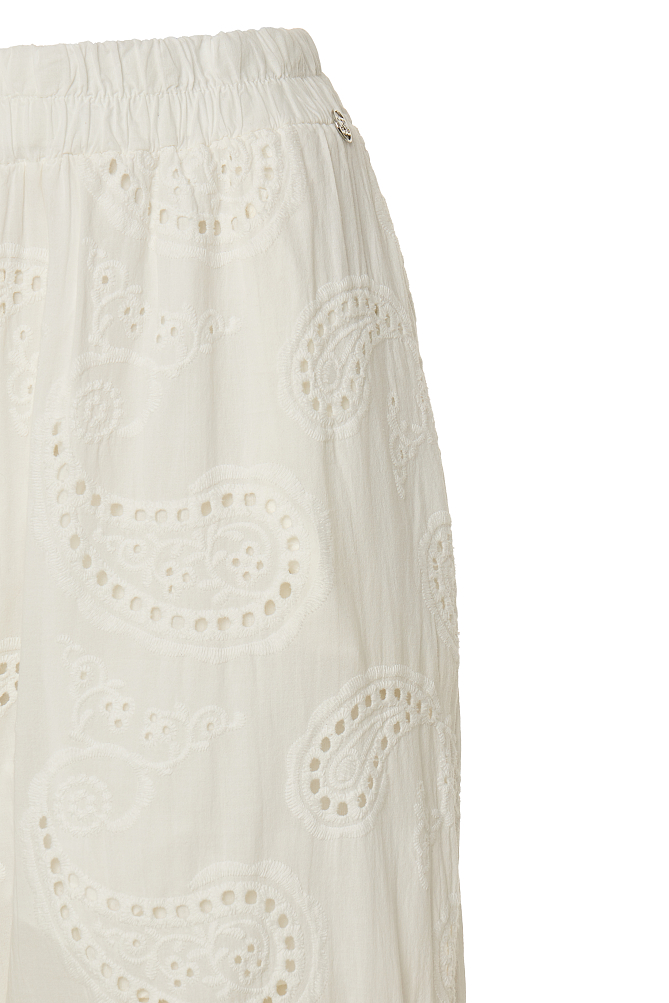 Ψηλόμεση broderie παντελόνα