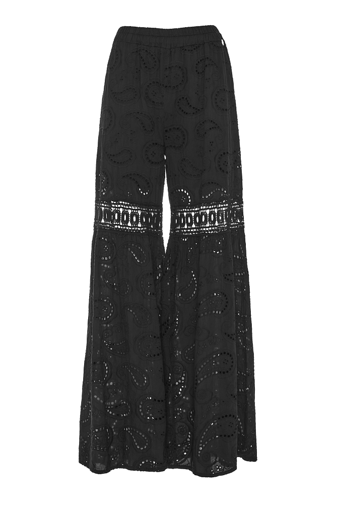 Ψηλόμεση broderie παντελόνα