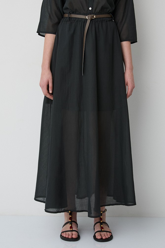 High-waisted maxi skirt