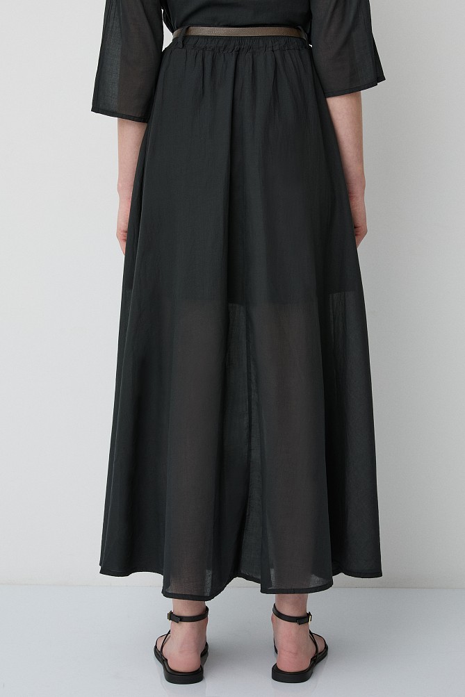 High-waisted maxi skirt