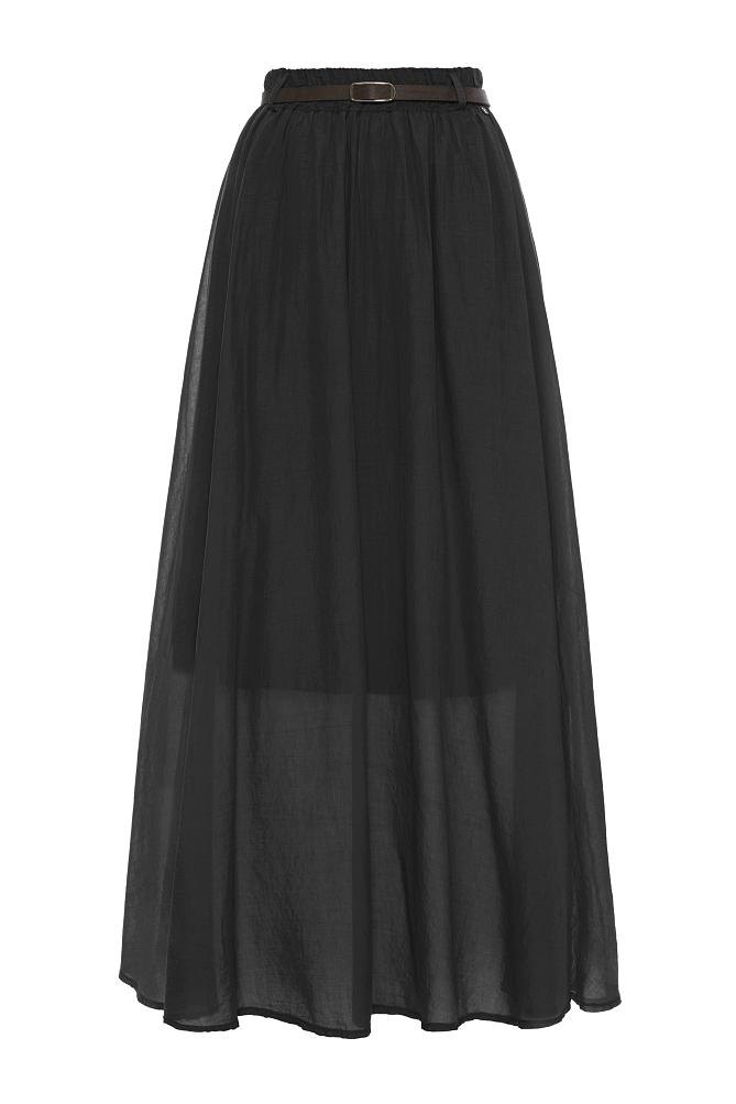 High-waisted maxi skirt