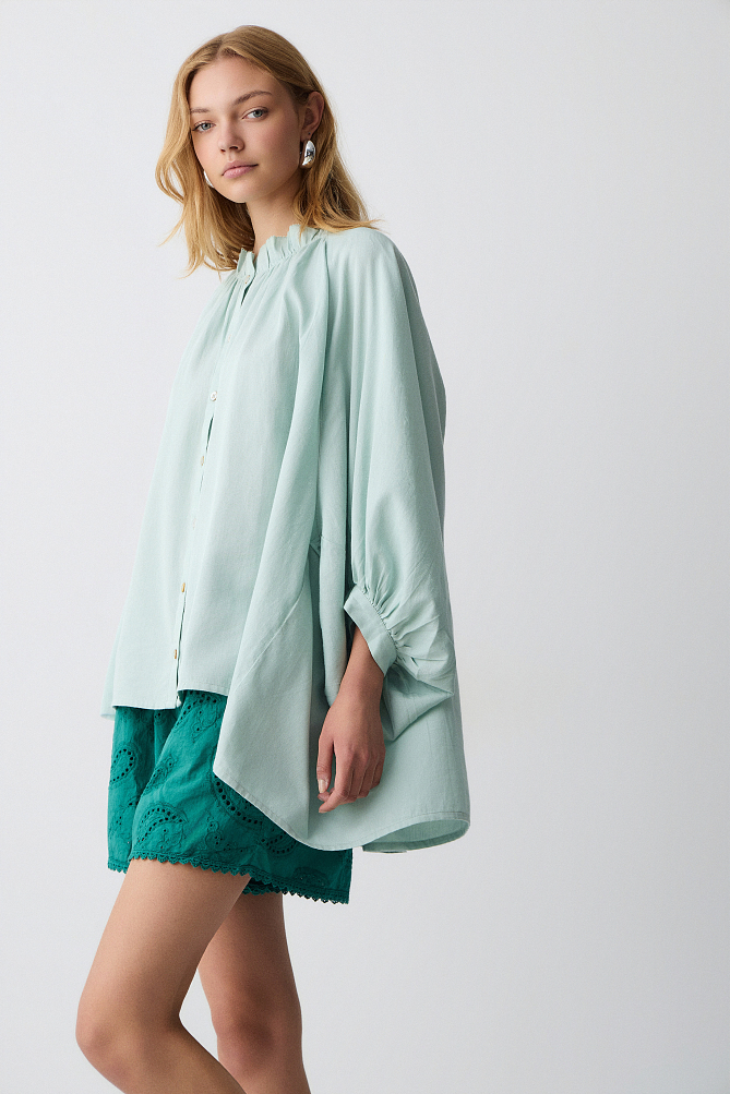 Cotton balloon shirt
