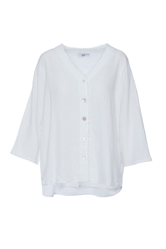Linen-look kaftan