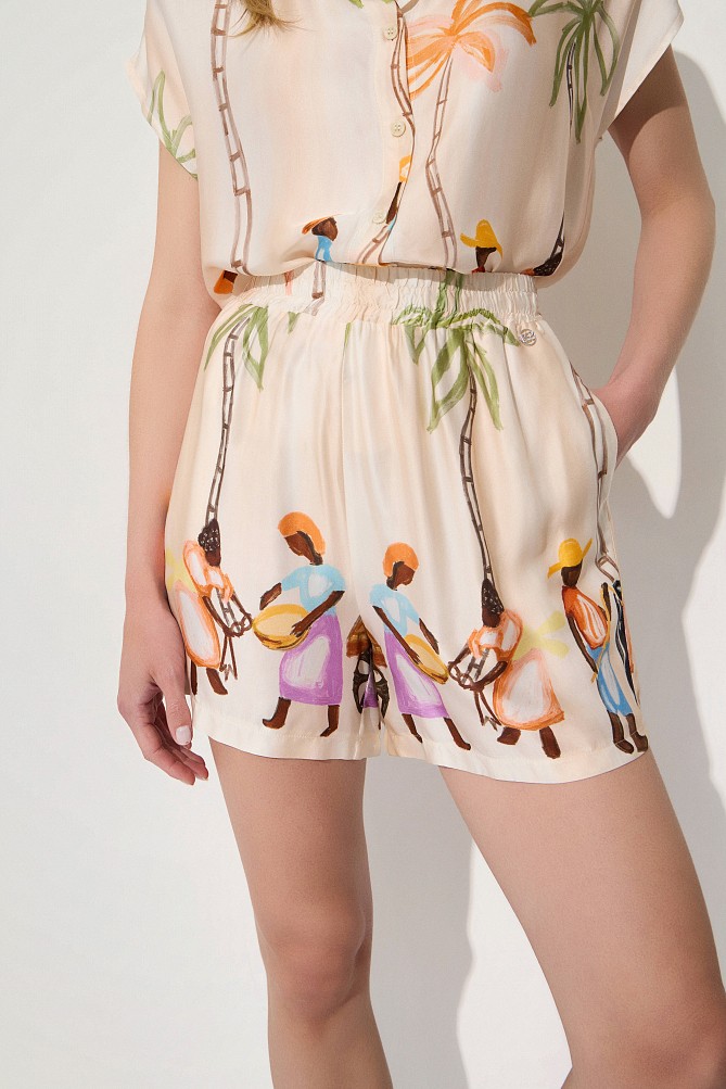 Pantaloni scurți cu print