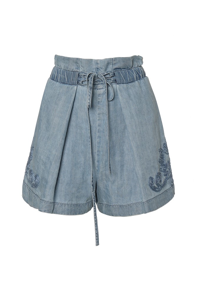 Pantaloni scurți cu broderie
