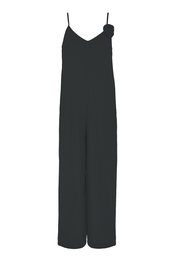 Jumpsuit with an applique flower