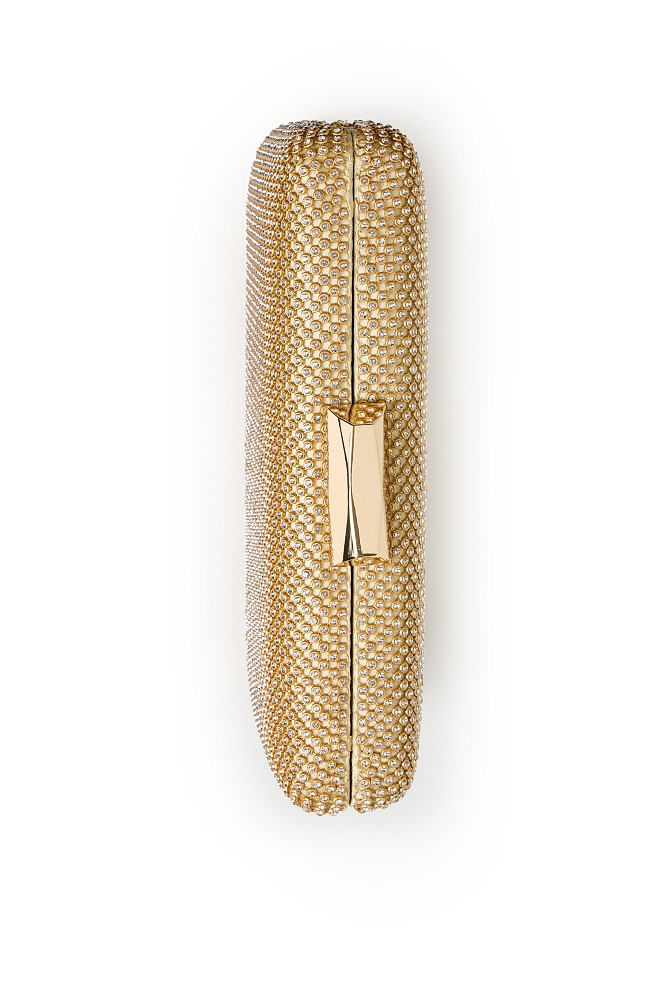 Clutch with rhinestones