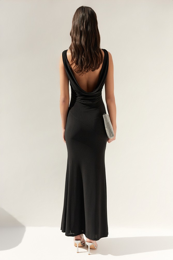 Maxi draped dress - Gold label