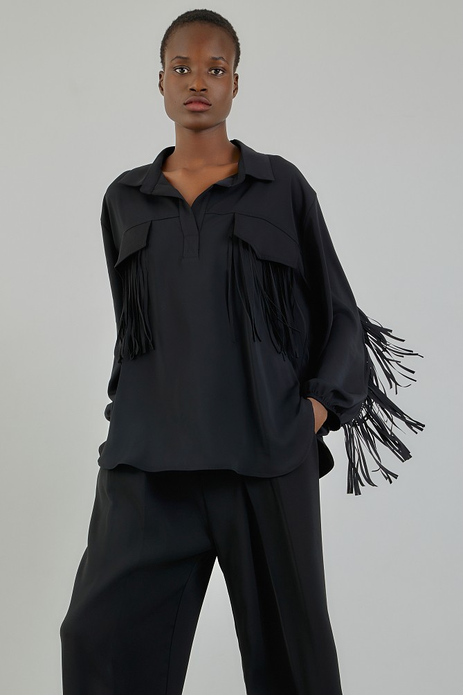 Fringed blouse