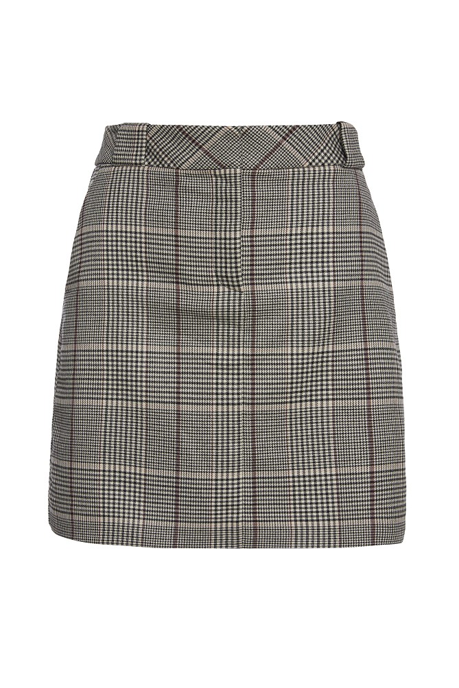Checkered mini skirt