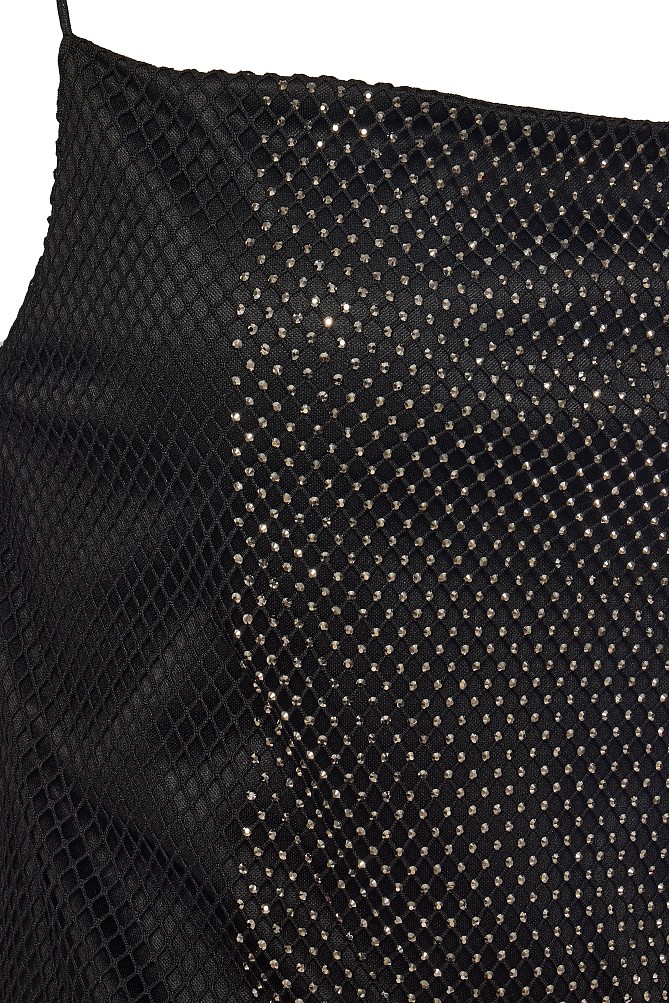 Backless top with rhinestones - Gold label