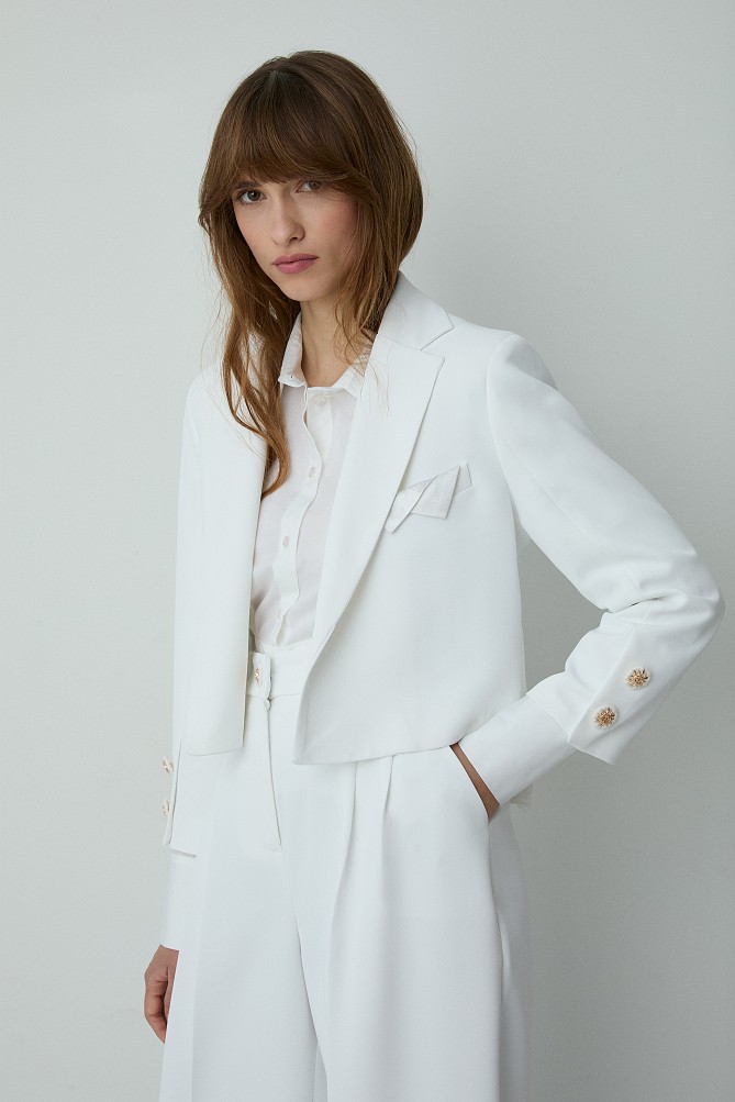 Crop blazer