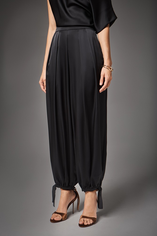 Σατέν παντελόνι χαρέμ - Gold label