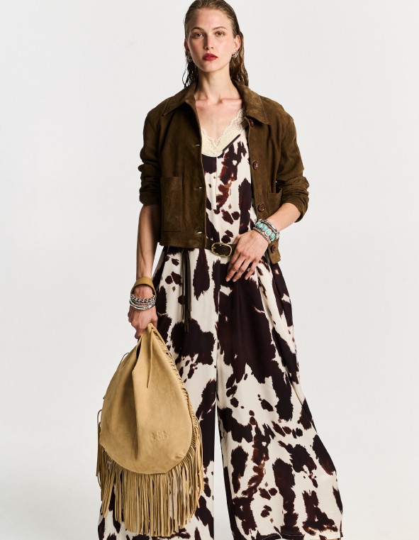 The Cow Print Jumpsuit