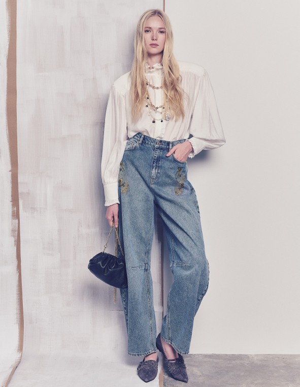 Embroidered in Denim