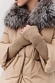 Πουπουλένιο puffer με γούνα
