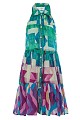 Mini printed chemise dress