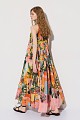 Printed maxi dress with ruffles