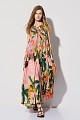 Printed maxi dress with ruffles