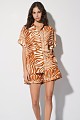 Camisa oversize con estampado animal