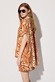 Oversized animal print shirt