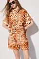 Oversized animal print shirt