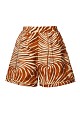 Animal print shorts