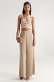 Bustier with decorative stones - Gold label