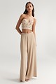 Bustier with decorative stones - Gold label