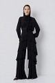 Muslin blouse with a tie-neck detail