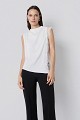 Blouse with lace and satin touch